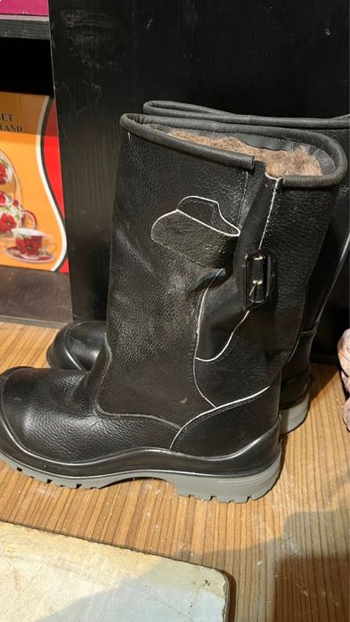 Сапоги вахтовые кожаные