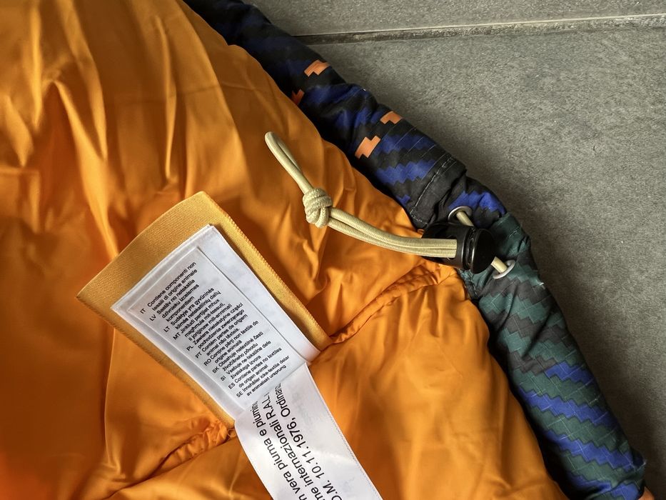 Мъжко яке пухенка North Face L синьо зелено каре