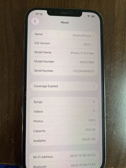 iPhone 12 ProMax 256GB