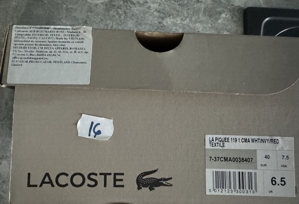 Tenisi pantofi sport sneakers Lacoste marimea 40 Prefer predare pers