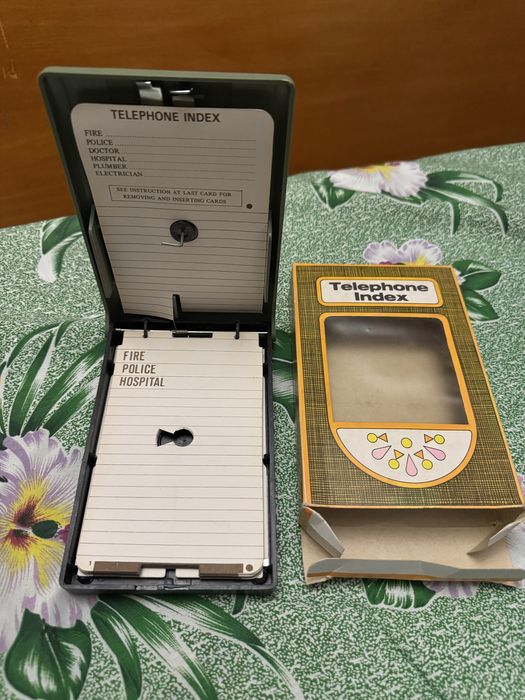 Telephone index tip agenda