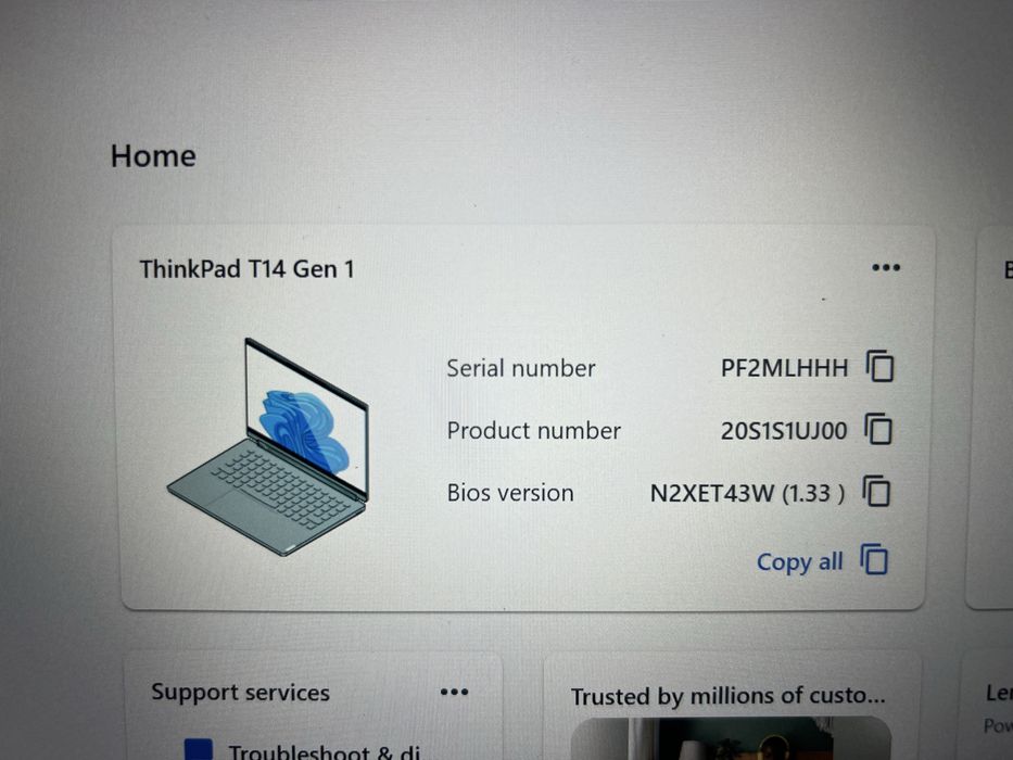 Laptop Lenovo T14 gen1