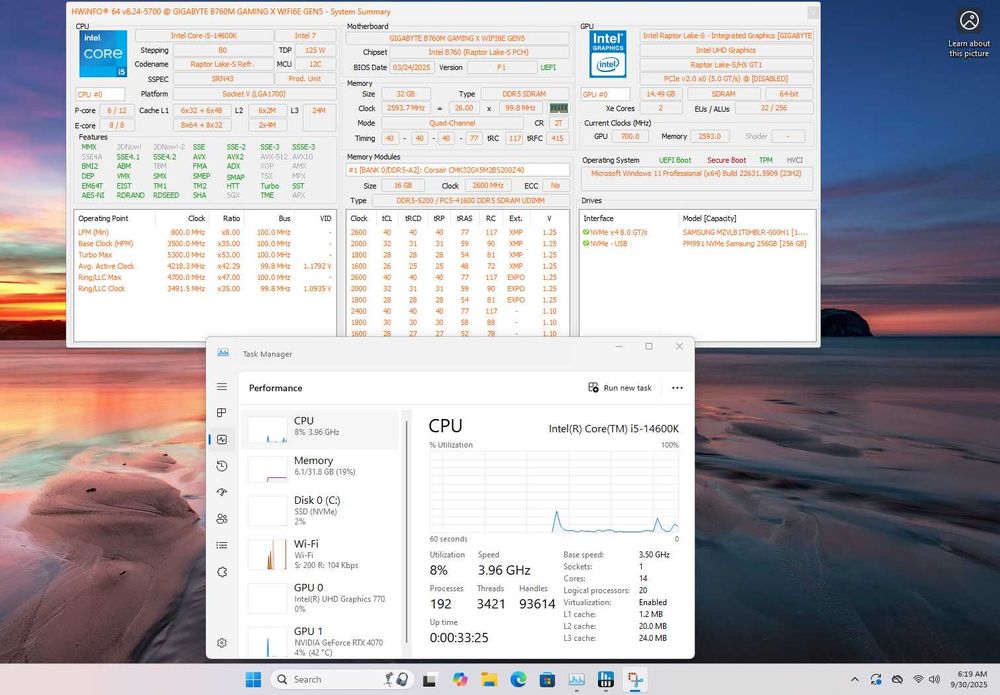 PC Gaming Intel Core i5 14600K RTX 4070