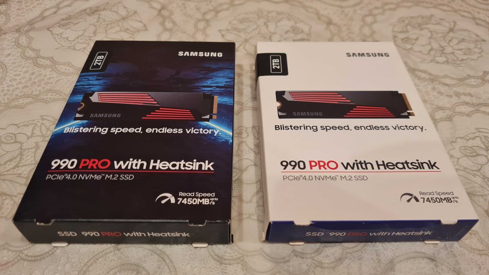 Новый SSD NVMe Samsung 990 PRO 2TB. С радиатором. Скорость до 7450 MB.