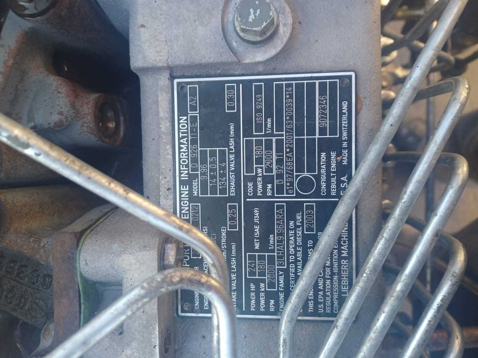 Motor Liebherr D 926 TI - E , 180 KW