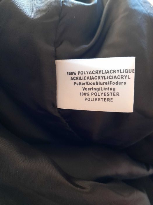 Palton dama tip urson, negru blana sintetica imitatie astrahan XL-XXL