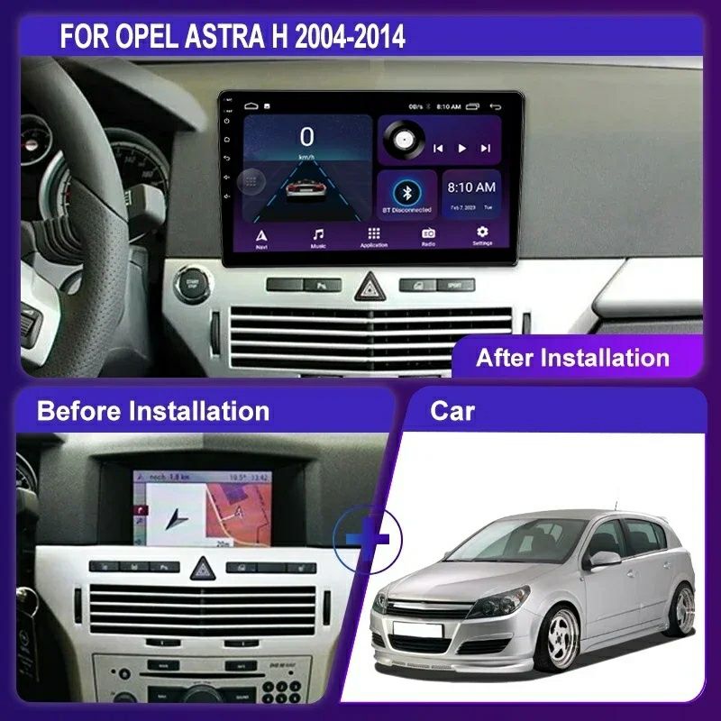 Navigatie Android dedicat OPEL Astra H (2004-2014)