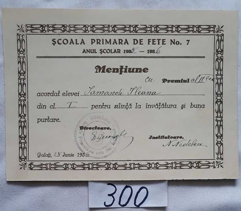 Acte școlare de colecție nu trimit în țară predare personal prefer cen