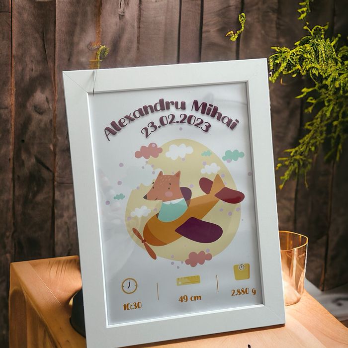 Tablou personalizat nou nascut