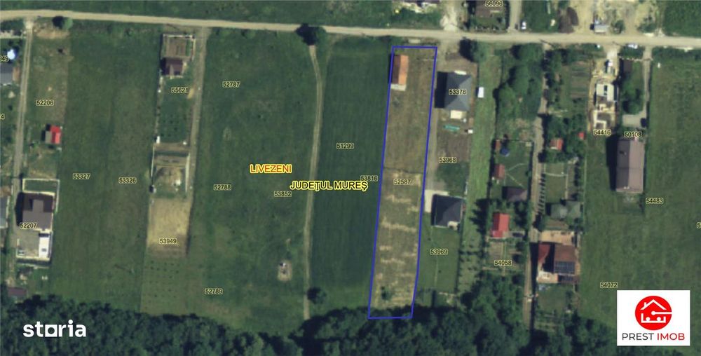 Teren intravilan de vanzare in Ivanesti, Mures  2.500 mp