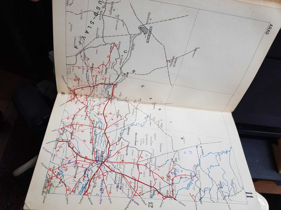 Romania in Automobil (1938) Institutul Cartografic UNIREA Brasov Harti