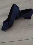 Pantofi bleumarin satin