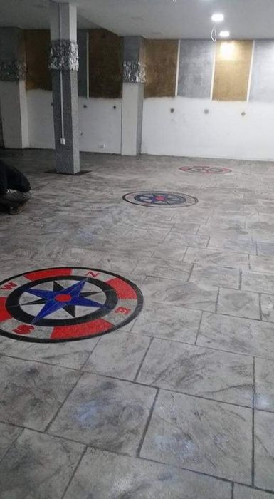 Beton amprentat, elicopterizat pavaj casă placări vertical