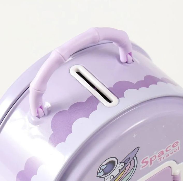 Металлическая копилка с замком «Космос»