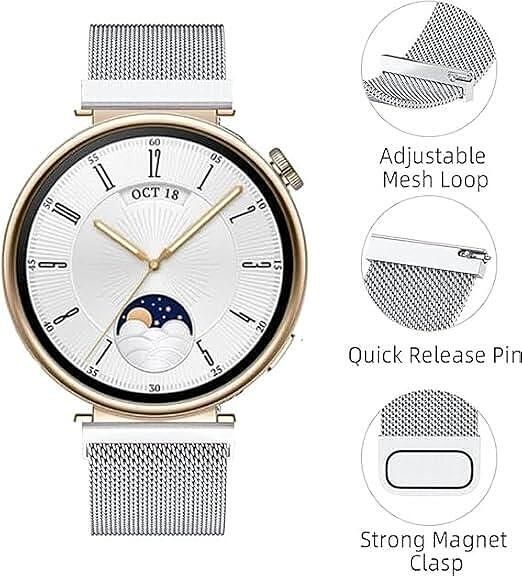 Магнитна каишки techsuit - watchband 18mm за huawei watch gt 4/5 (41mm