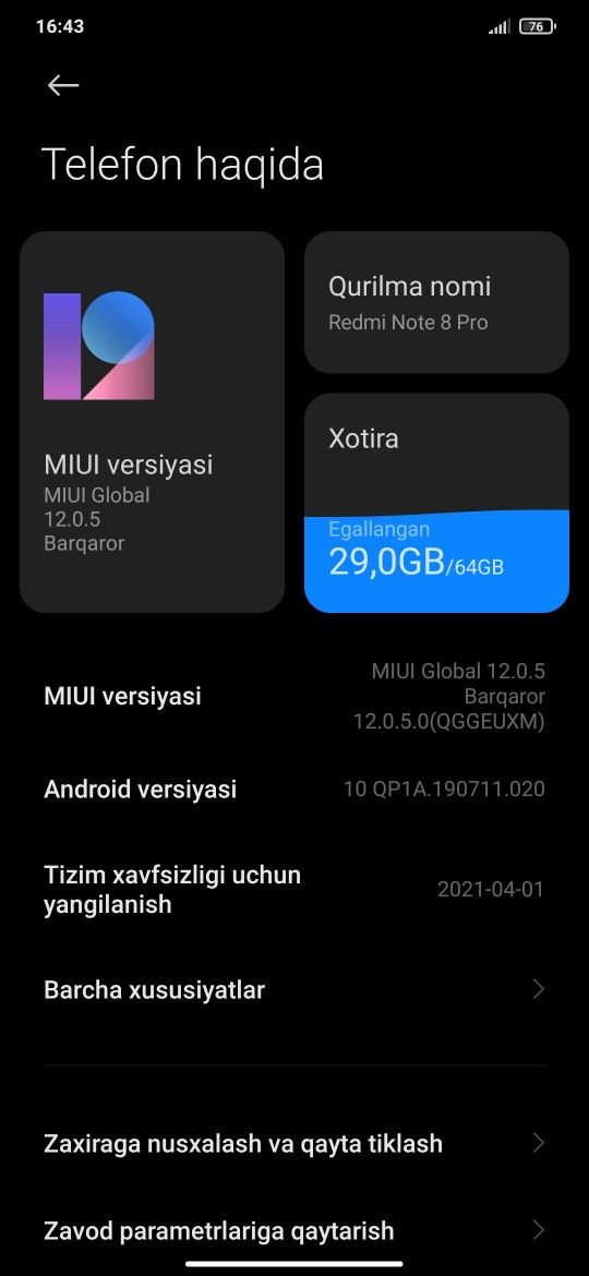 Redmi nor 8 pro kafolat bor