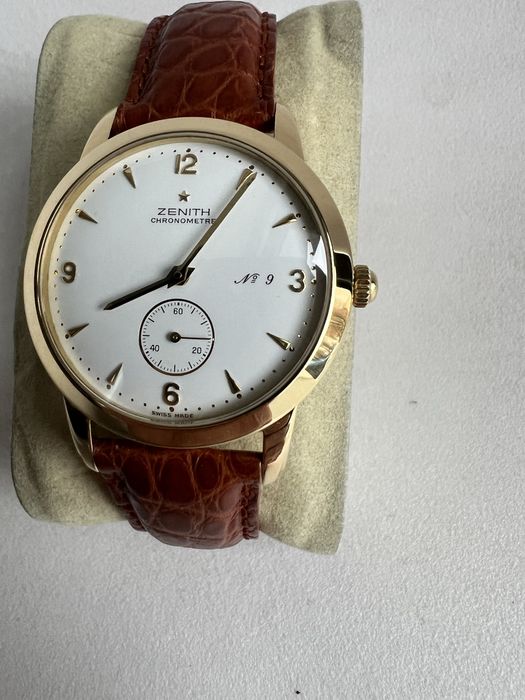 18 k aur Zenith Chronometre Limited Edition nr:9/300 mecanic