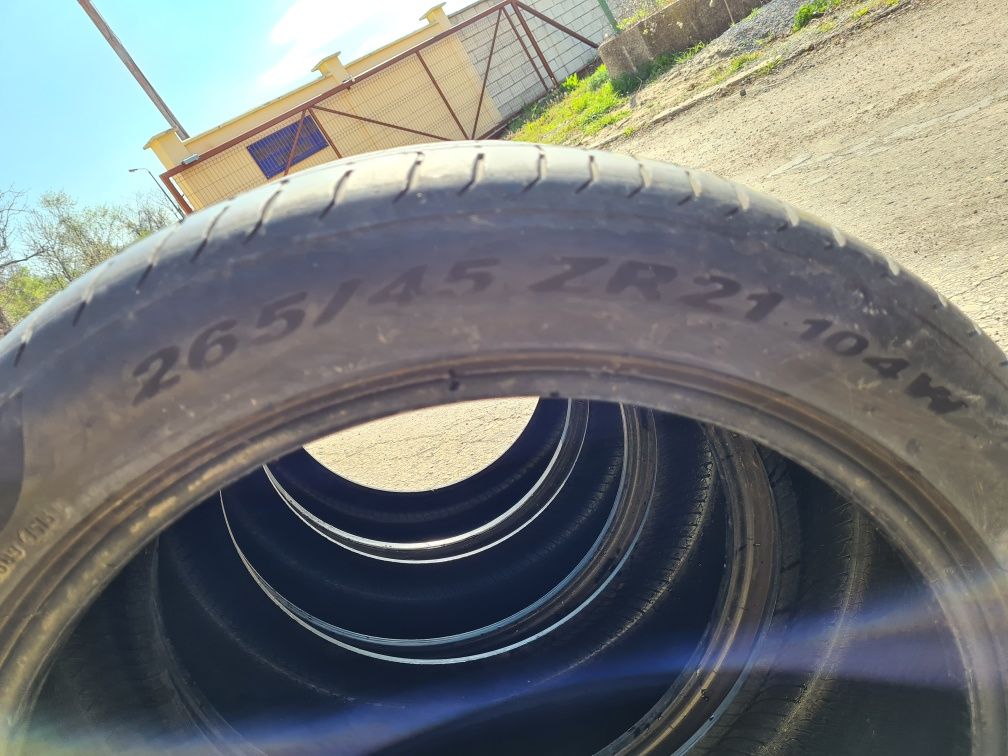 4 бр. летни гуми 265/45/21 Pirelli DOT 1515 4,5/5 mm