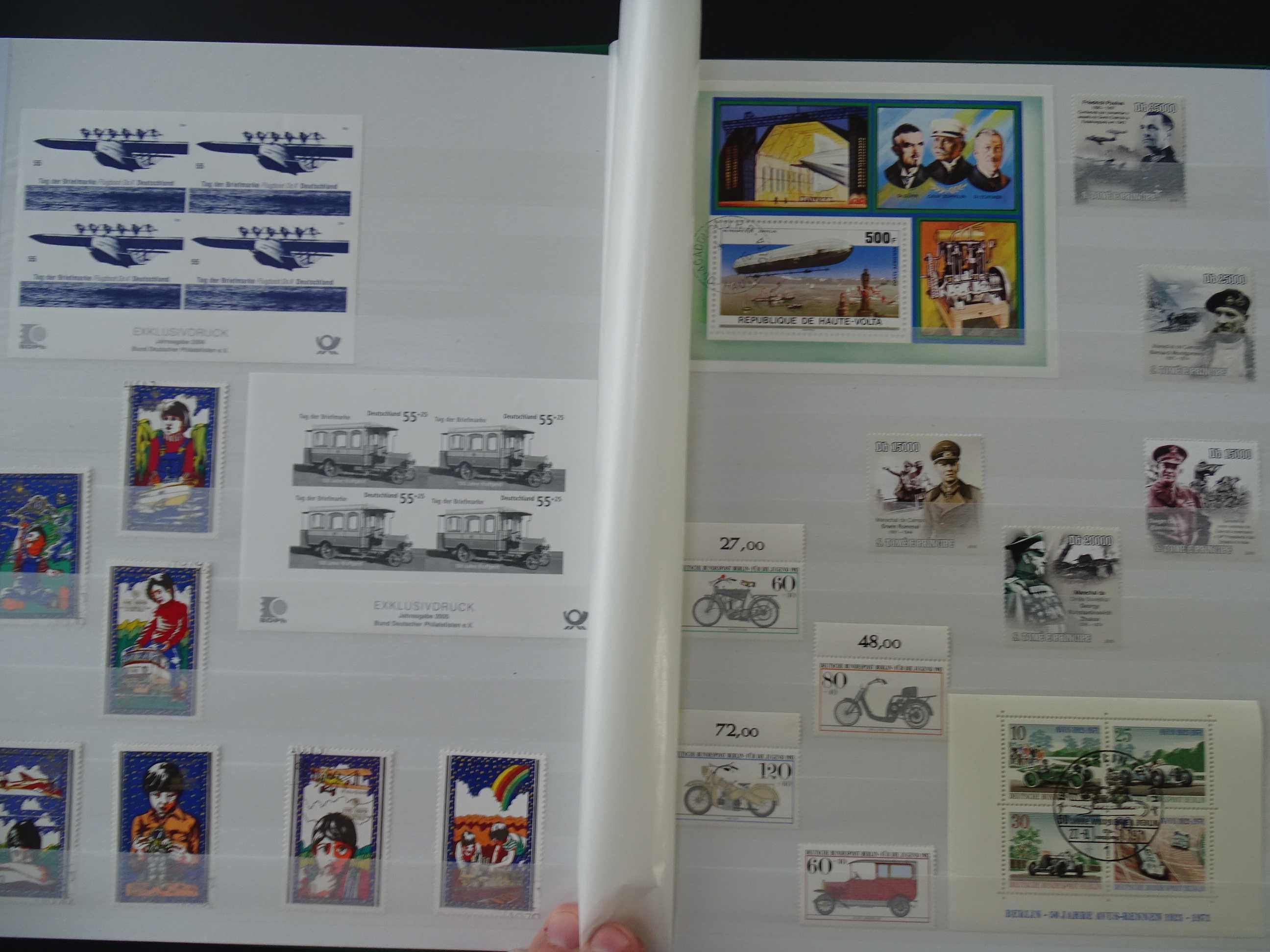Clasor cu timbre tematice Transporturi (Lot 4)