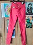 Blugi skinny Pepe Jeans rosii , marime 24/32 noi cu eticheta