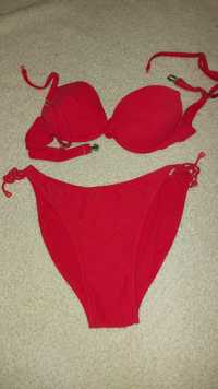 Costum de baie rosu dama