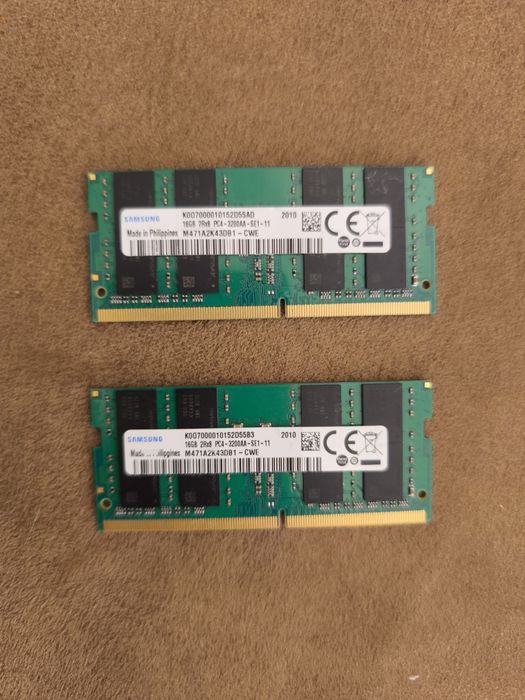 Memorie RAM Laptop Samsung 32GB, 2x16gb, DDR4, 3200MHz