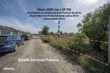 Teren 2002MP*deschidere 65m la 2 strazi*adiacent Rascoala 1907*Utilita