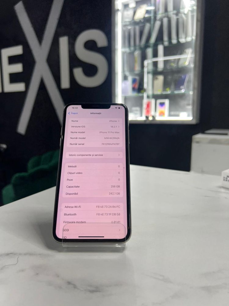 Magazin Telefoane/ Nexis/iPhone 11 Pro Max 256GB Silver 9.9/10