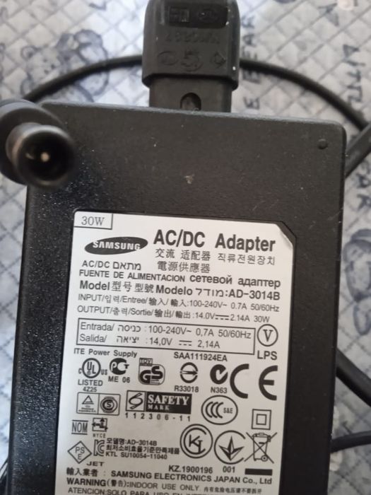 Блок питания от ноутбуков, ТВ. Мониторов