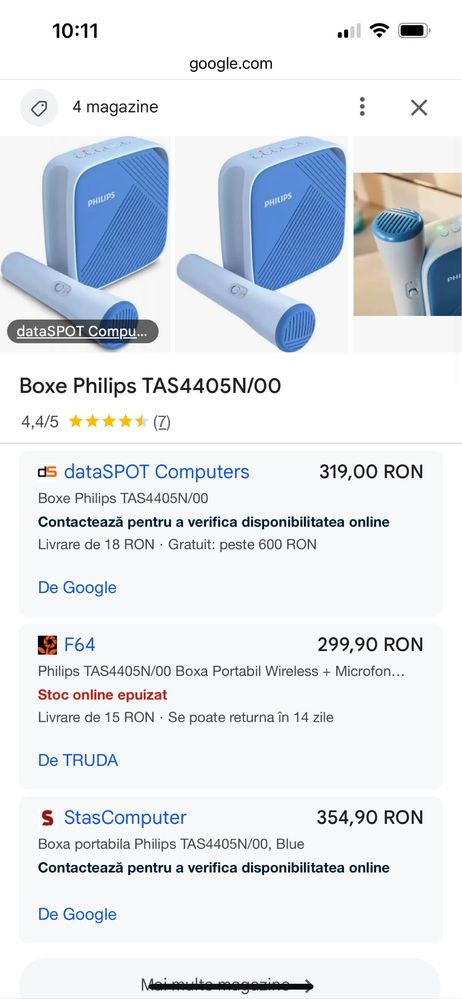 Boxa philips mono portabila