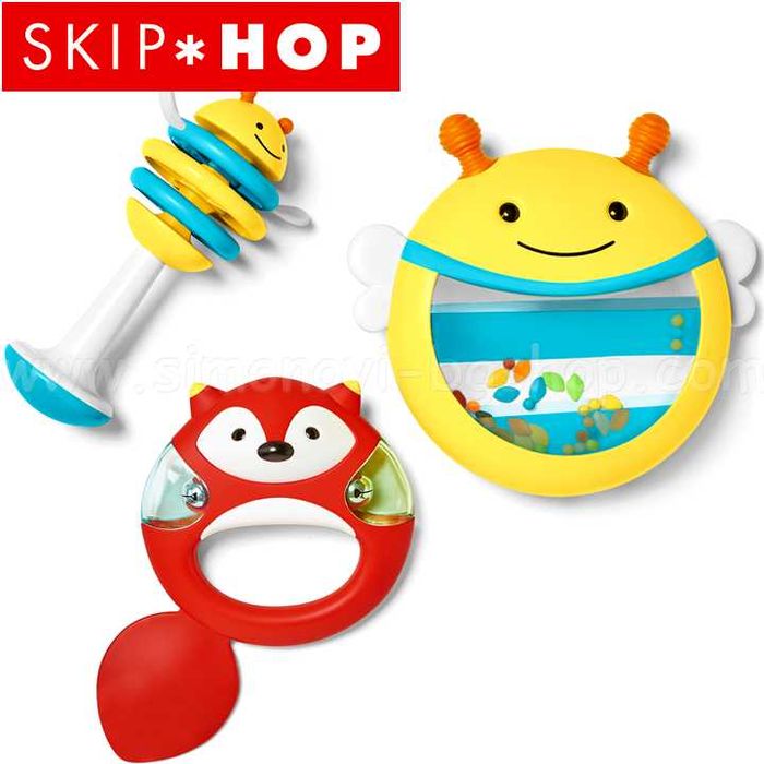 Дрънкалки SkipHop zoo комплект музикальни инструменти
