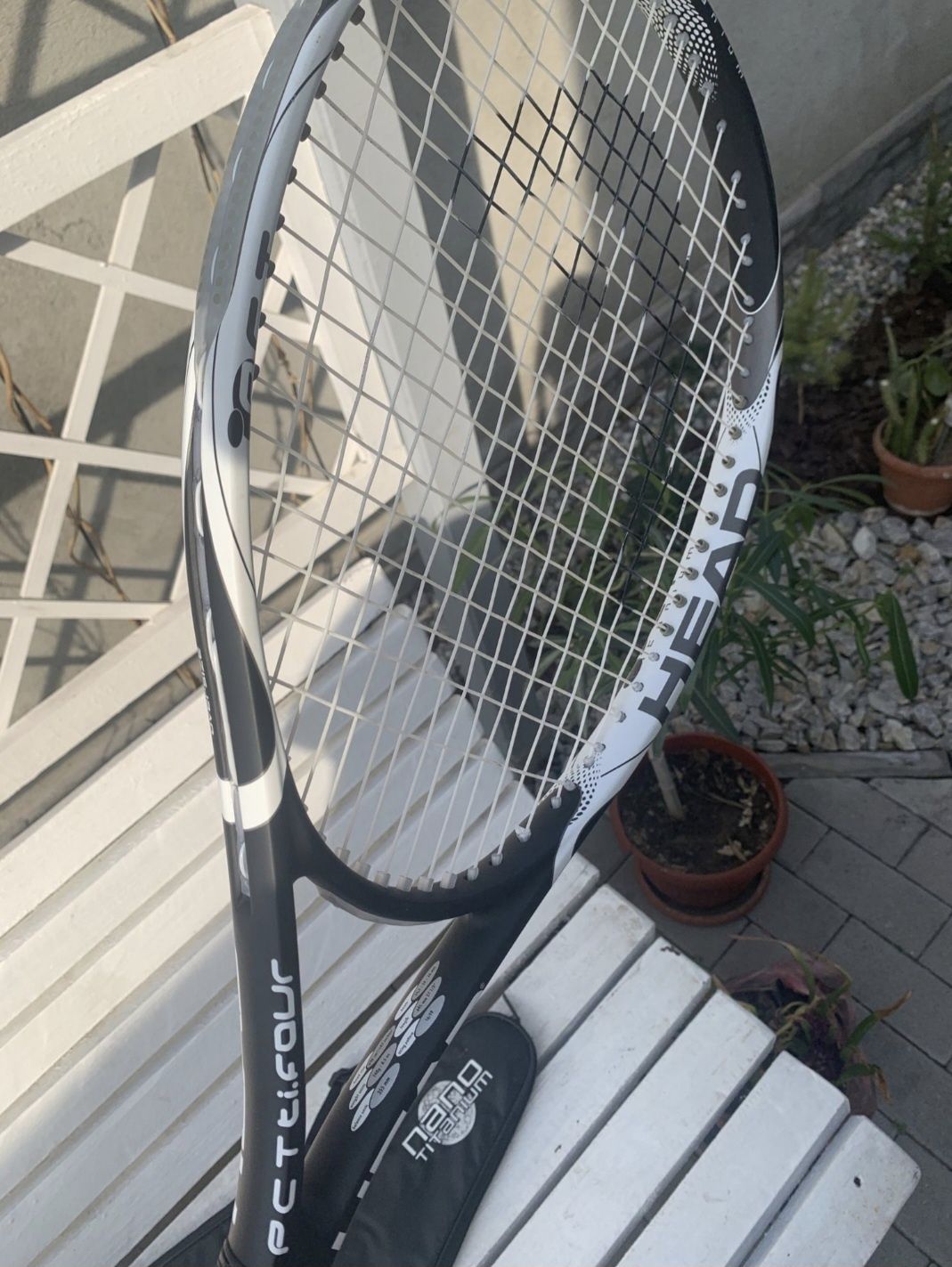 Racheta tenis originala  Head Nano Titanium și husa