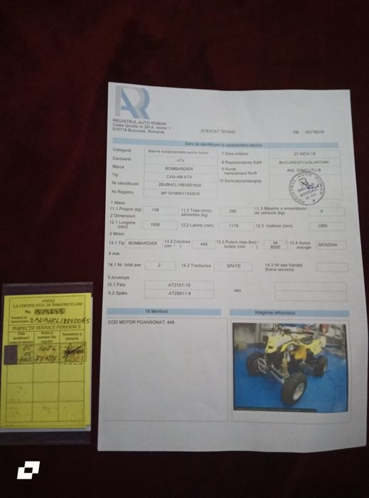 ATV Can-Am DS 450cc