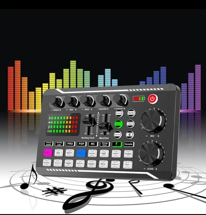 Mixer F998 cu efecte de sunet, consolă DJ compactă și portabilă