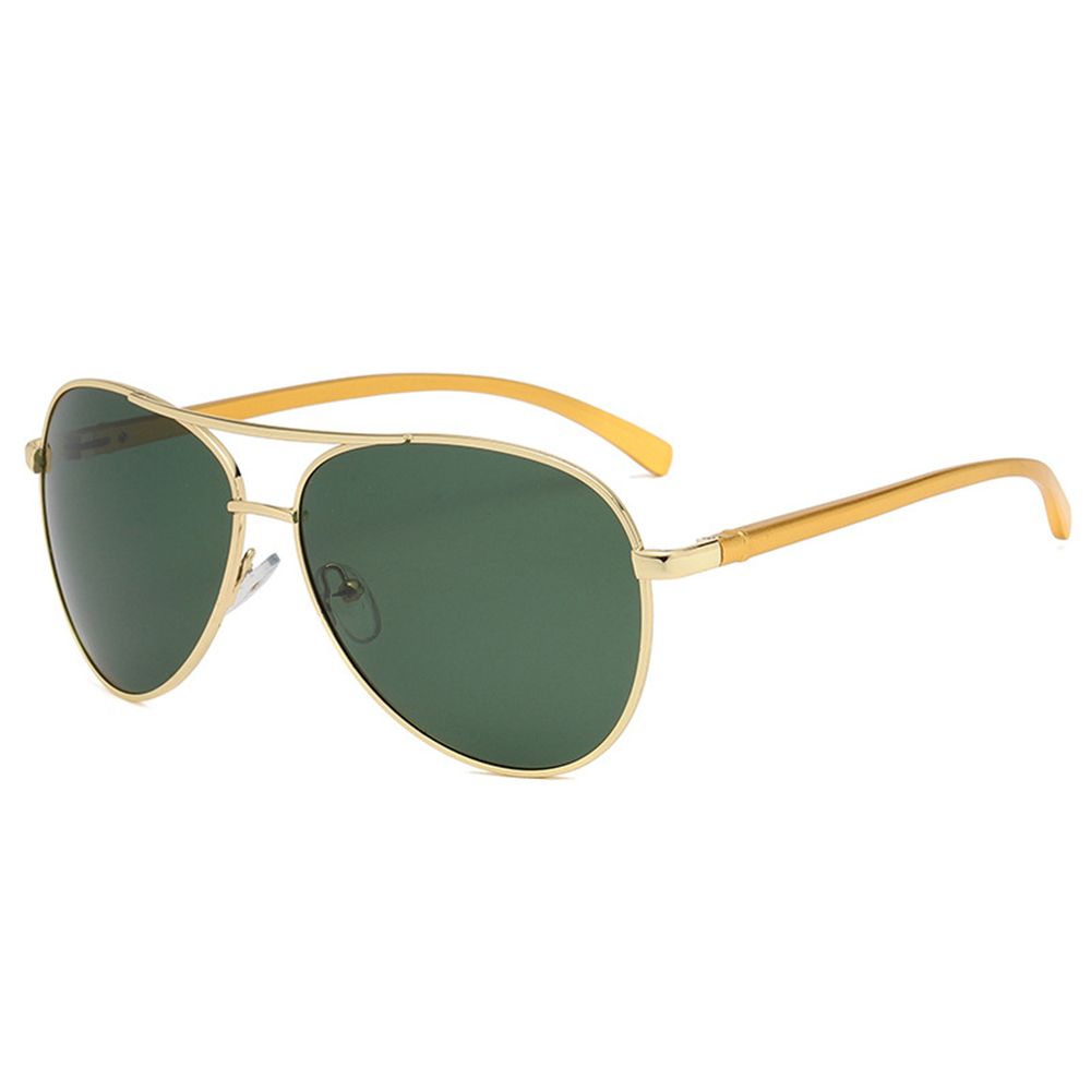 Ochelari de Soare, Barbati, Polarizați - Gold / Blackish Green