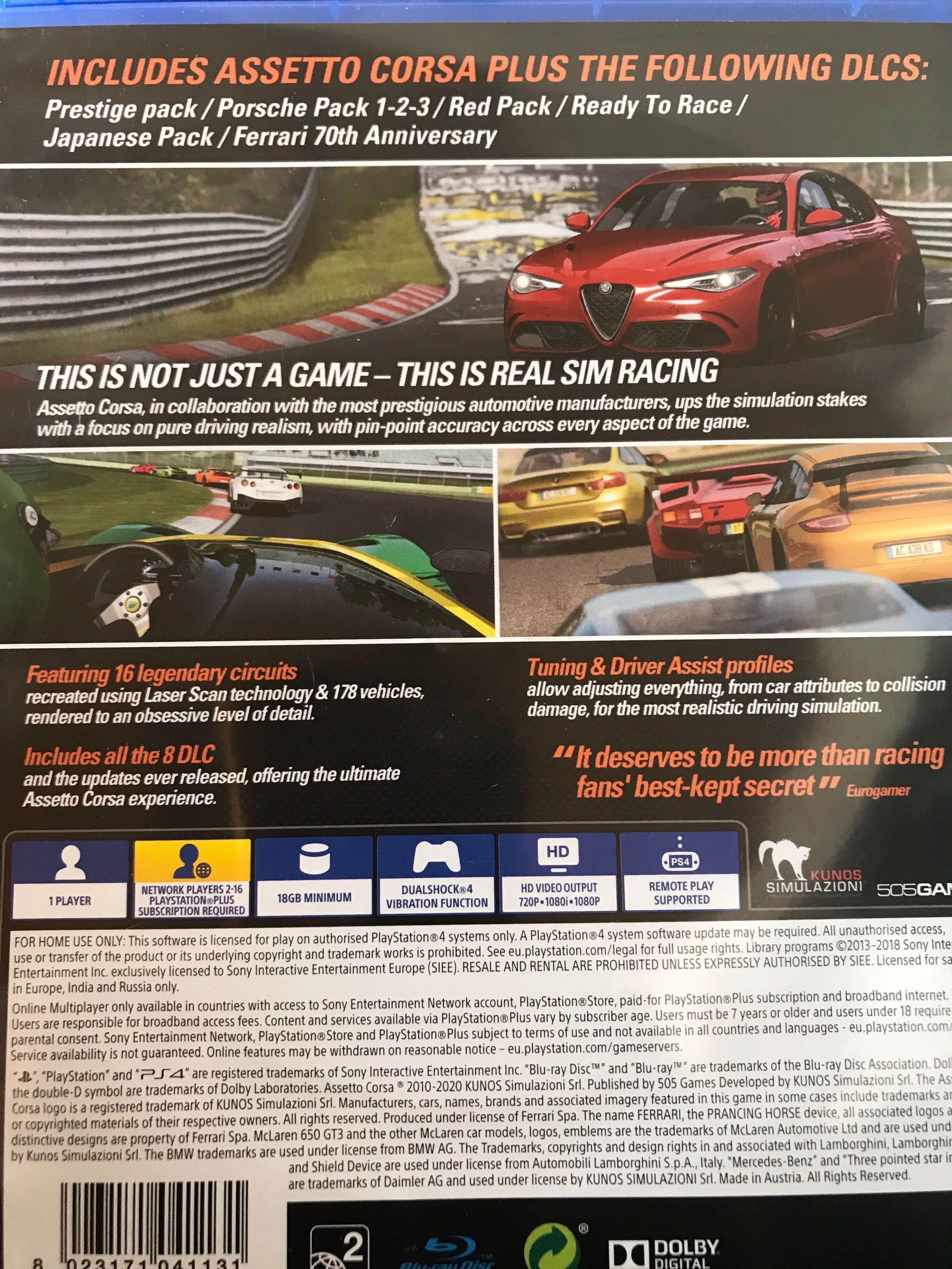Asseto corsa ps4