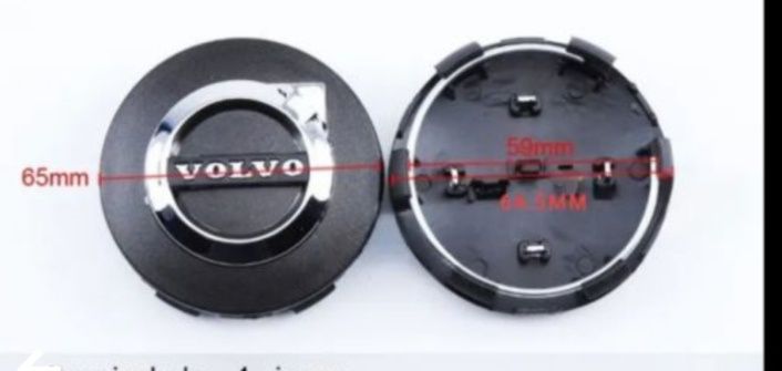 Капачки за джанти Волво 64 mm.4 броя Нови V70,V40,XC70,XC60,XC90,S60,S