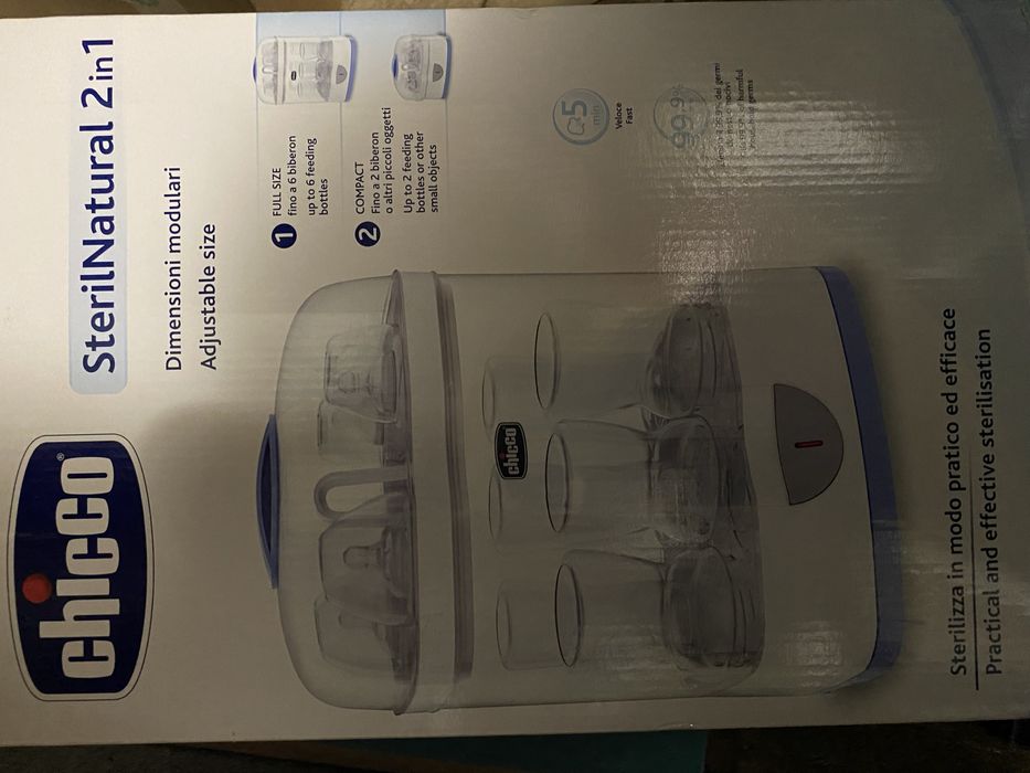 Sterilizator electric modular cu aburi Chicco SterilNatural 2 in 1