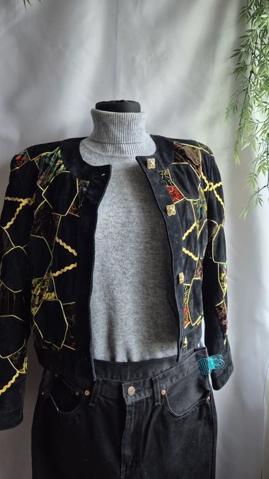 Jacheta vintage piele naturala nr.S