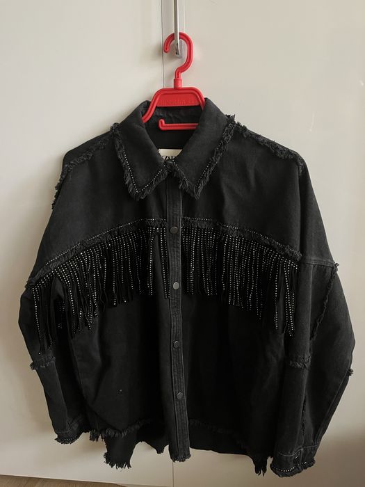 Дамско яке zara xs размер черен цвят