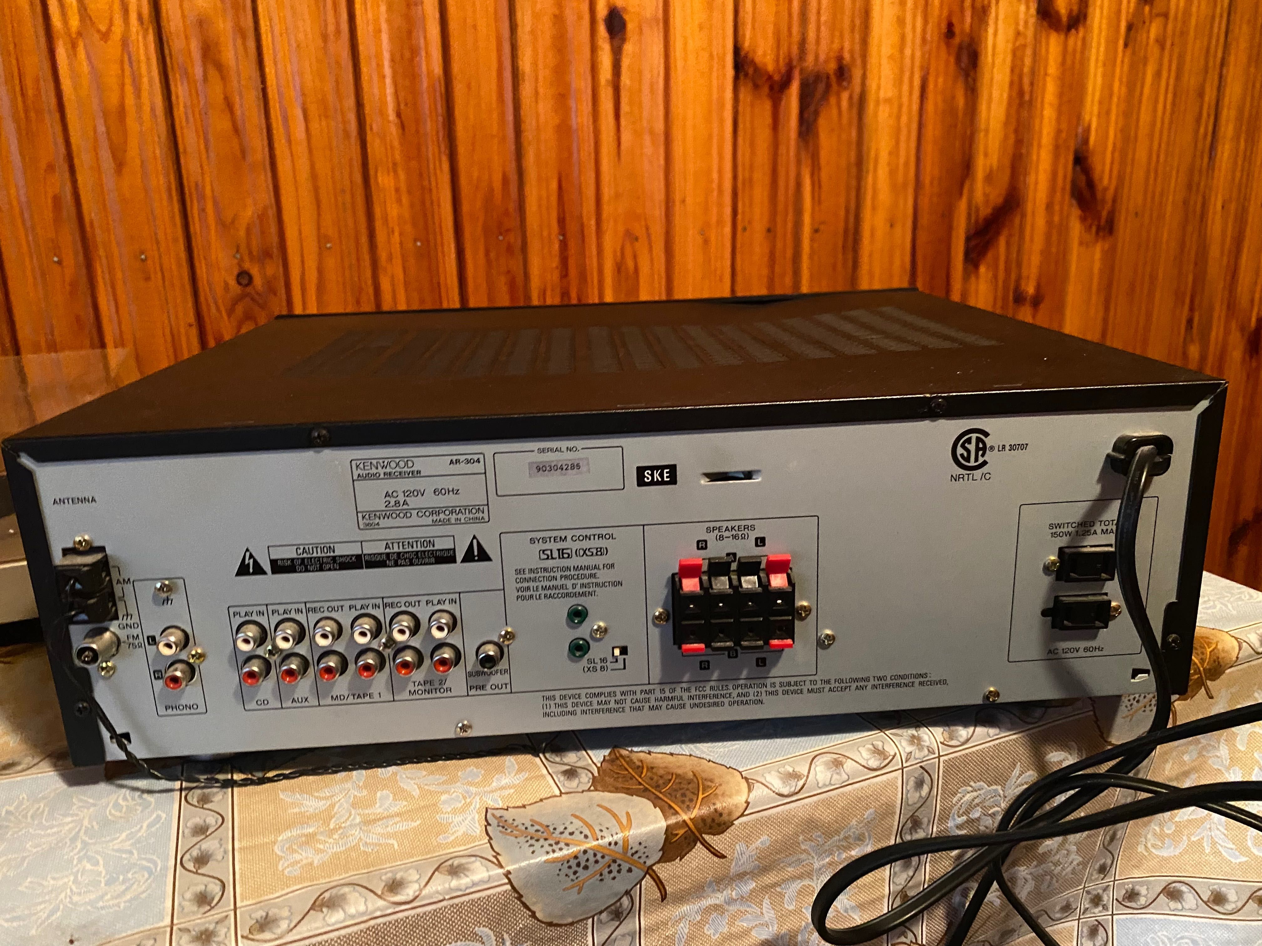 Грамофон Pioneer PL300, Аудио приемник Kenwood AR304,тонколони -Boston