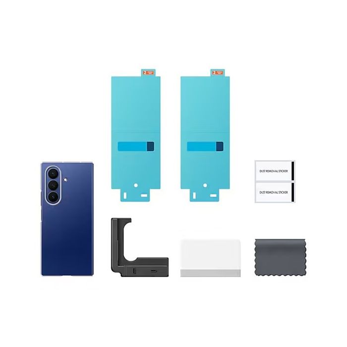 Husa Samsung pentru Galaxy Z Fold7, Transparentă Clear Case, 2 folii