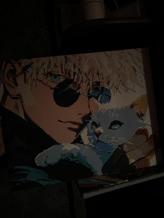 Аниме картина по номерам (нарисованная)