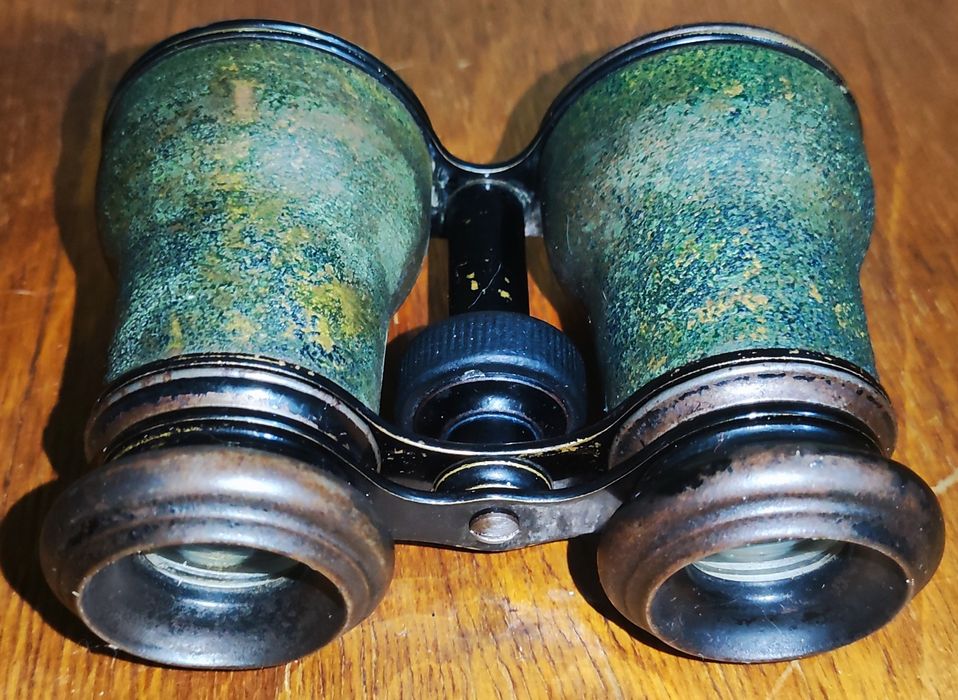Бинокль полевой времен 1 мировой. Антикварный целый