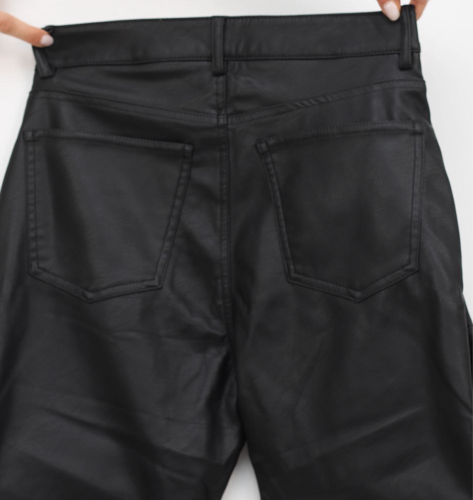 Нов кожен панталон, 38 р-р, H&M