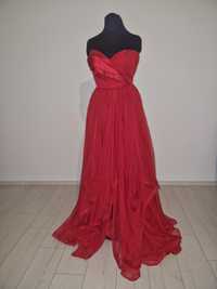Rochie roșie lunga