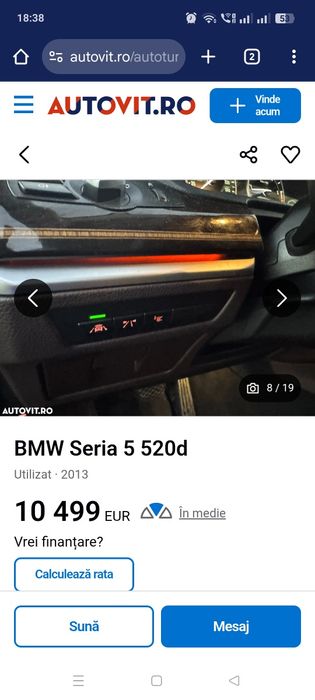 Vând bmw GT 520 d seria 5 2013,xdrive