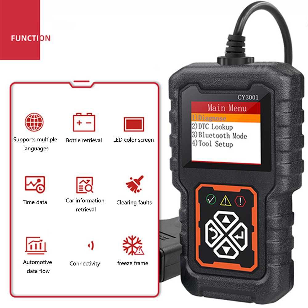 CY3001 OBD2 Устройство за Диагностика на Автомобили  Бързо и прецизно