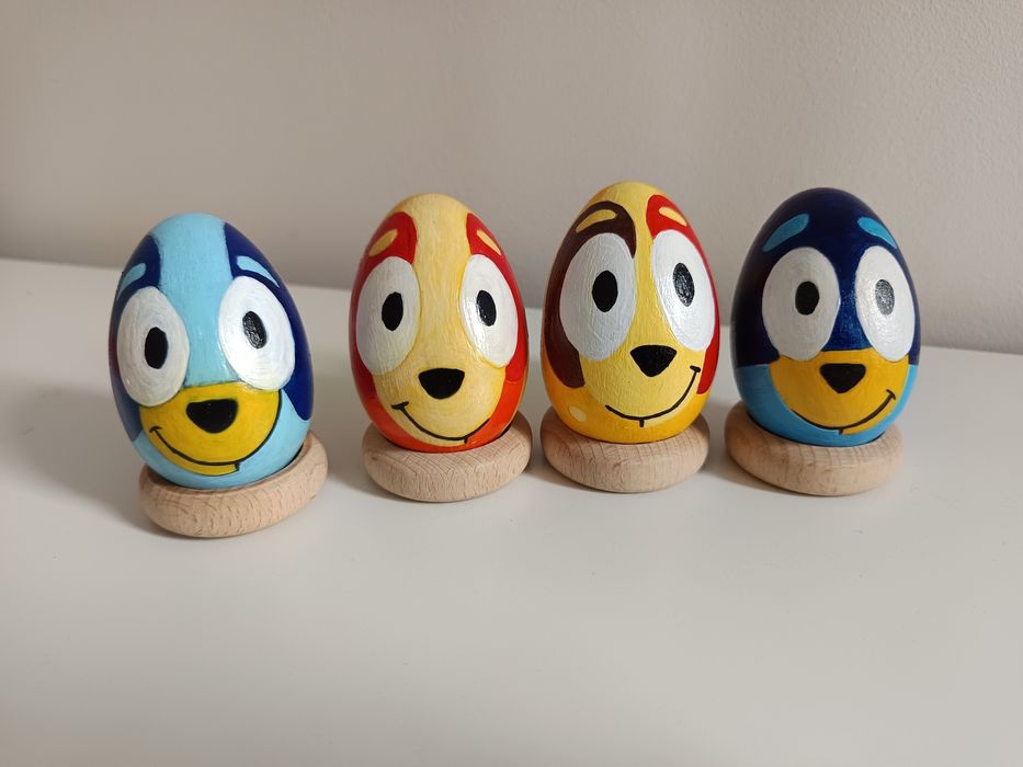 Рисувани яйца за Великден и в японски „кокеши“  стил