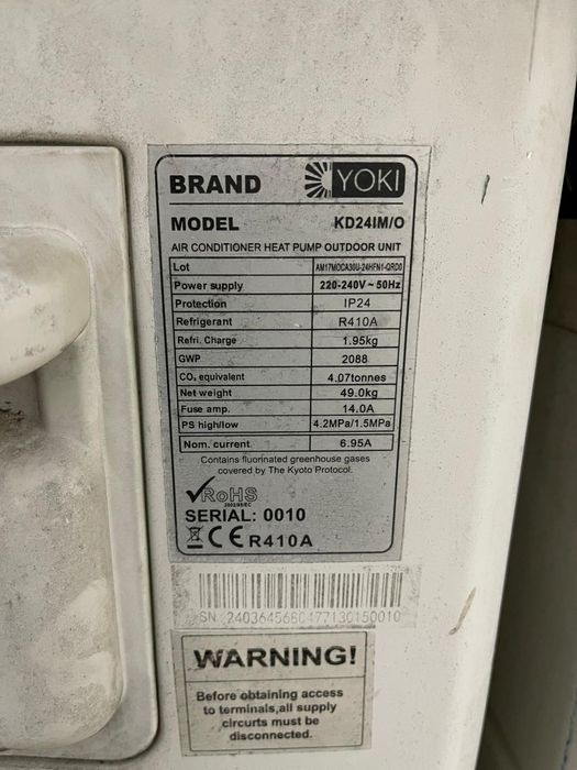 Aer conditionat tip duct -24000 btu